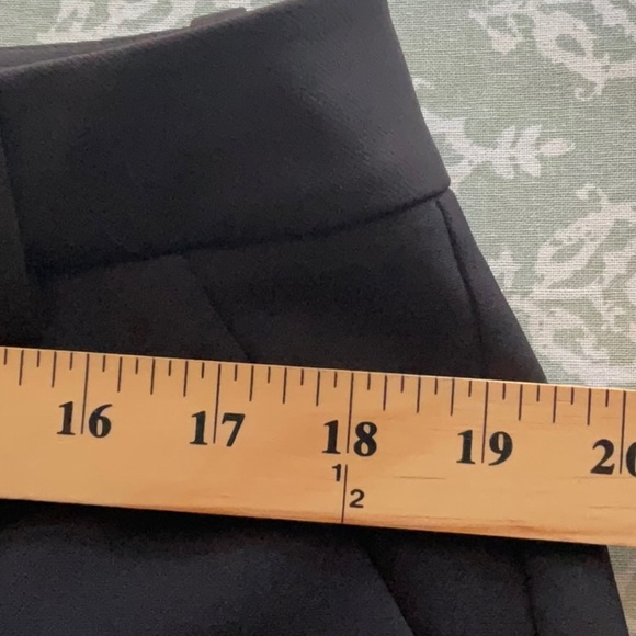 Halogen Women’s Black Minimalist Casual Wide Leg Cropped Pants Size 16 - Picture 7 of 12